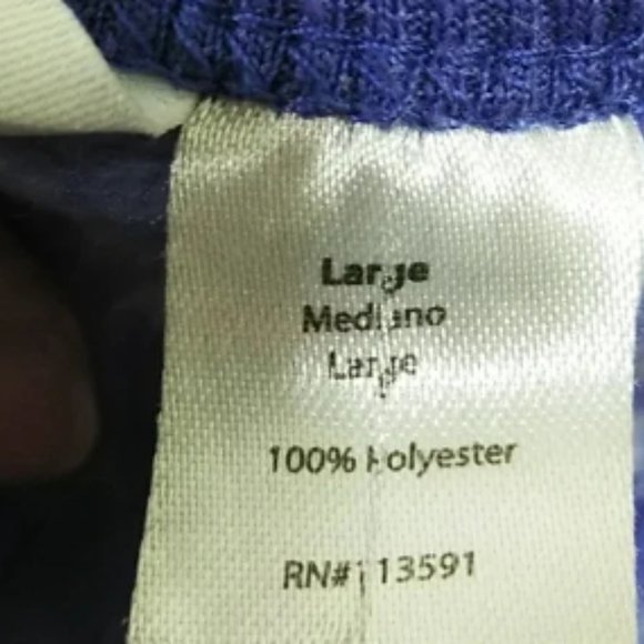 Hotel Spa Collection Brushed Fleece Periwinkle Pajamas PJs M/L - Picture 6 of 7